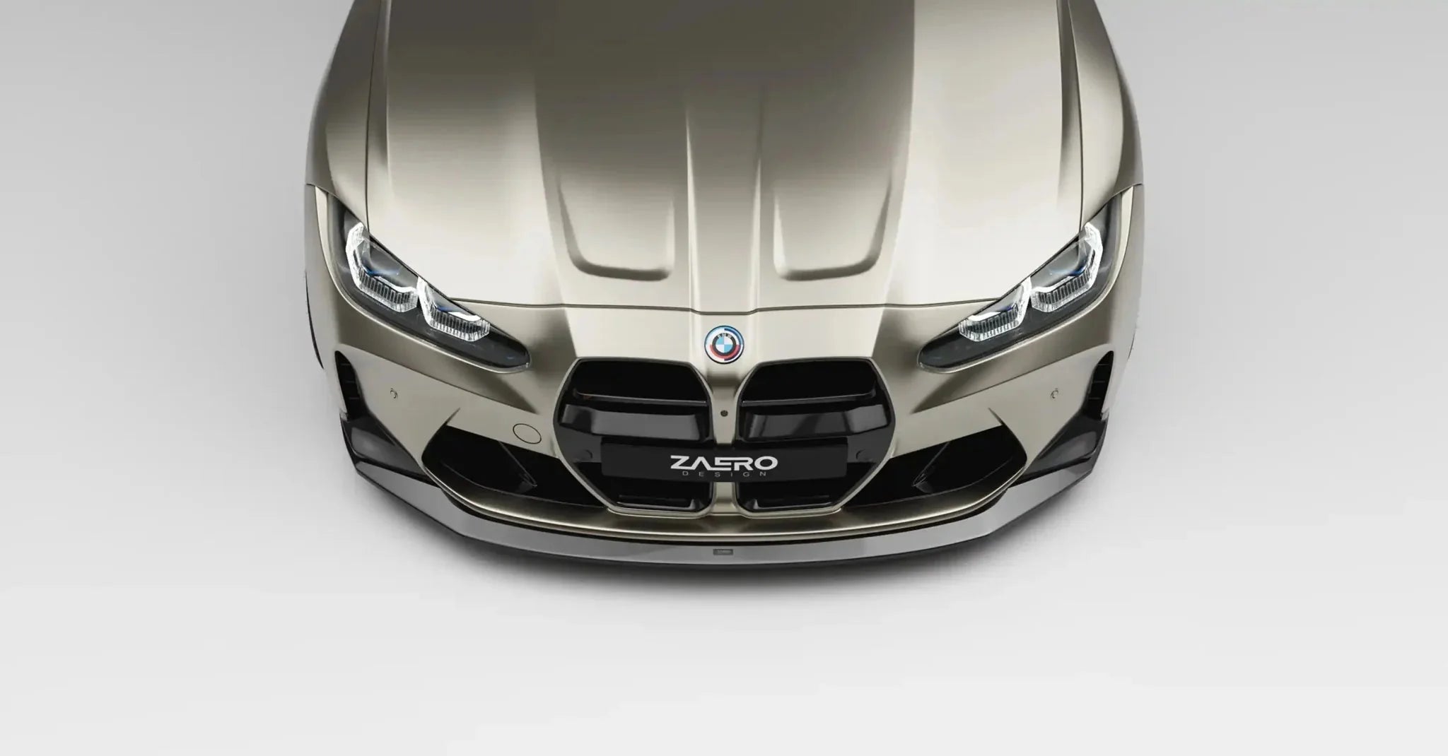 BMW M3 G80 G81 & M4 G82 G83 EVO - S Gloss Black Front Lip by ZAERO (2021+) - Evolve Automotive